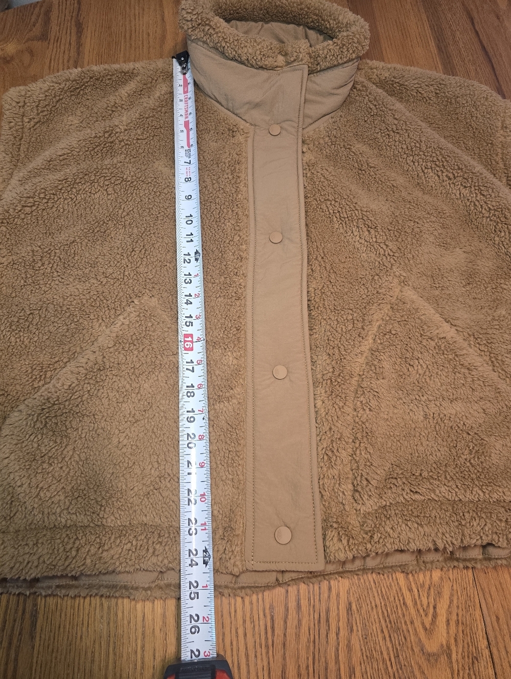 NWT FP Movement Scout It Out Fleece Vest Twig Brown Tan Snap Closure Size Large - Picture 11 of 14